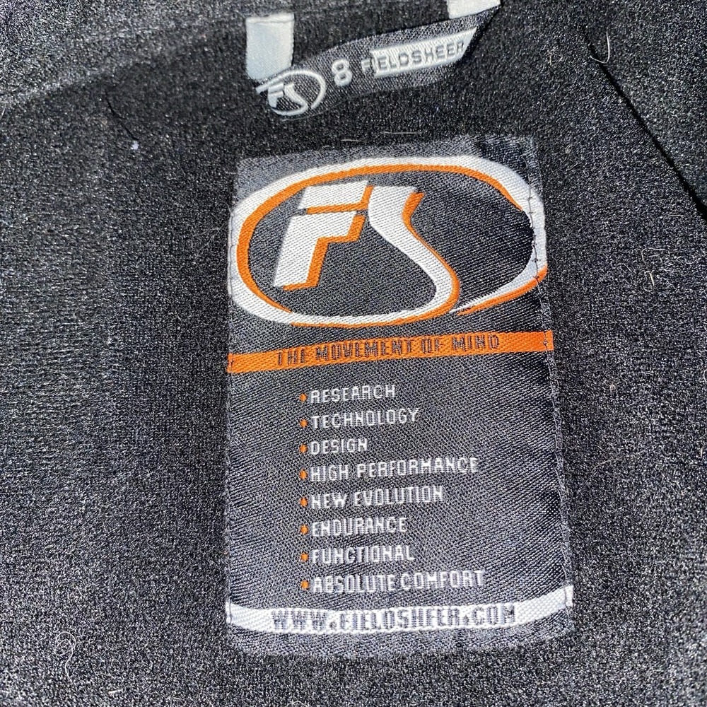 Fieldsheer FS Motorcycle Riding Jacket Women's 8 Black Poly‎ Windbreaker Lined - Picture 6 of 16